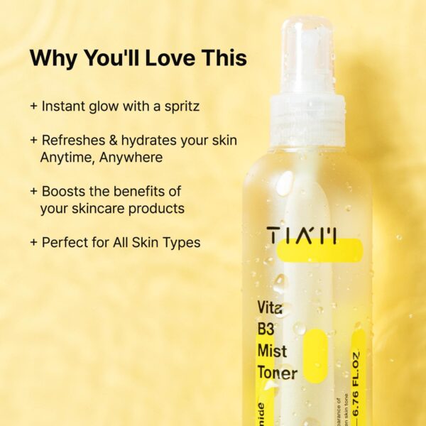 TIA'M Vita B3 Mist Toner 200ml تونر للبشرة - Image 4