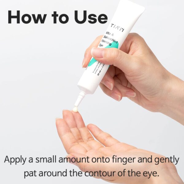 TIA'M Vita A Bakuchiol Firming Eye Cream 30ml كريم فيتا أ باكوتشيول لشد منطقة العين - Image 6