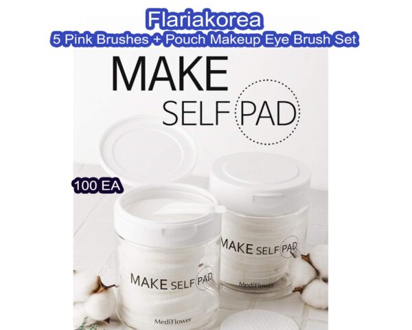 MEDIFLOWER Makeup Pad Pure Cotton 130p Set بادات قطنية للبشرة - Image 2