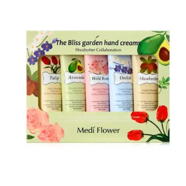 MEDIFLOWER The Bliss Garden Hand Cream مجموعة مرطبات لليد