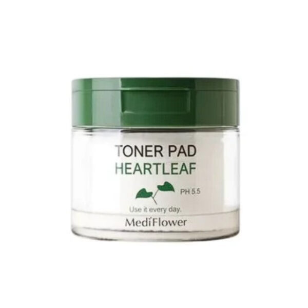 MEDIFLOWER HeartLeaf Toner Pad 60pad بادات تونر للبشرة