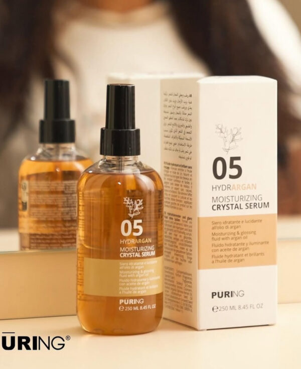Puring 05 Hydrargan Moisturising Crystal Serum with argan oil for normal hair  250ml بيورينغ سيروم مرطب للشعر
