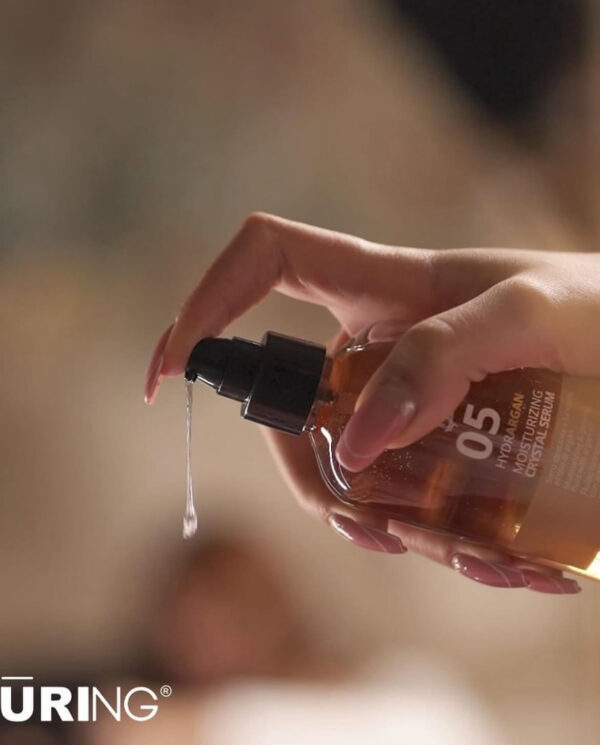 Puring 05 Hydrargan Moisturising Crystal Serum with argan oil for normal hair  250ml بيورينغ سيروم مرطب للشعر - Image 2