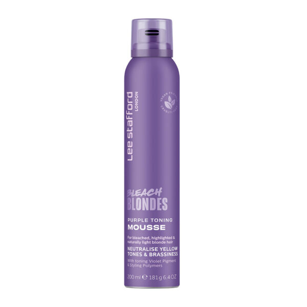 LEE STAFFORD Bleach Blondes Purple Toning Mousse 200ml موس تفتيح الشعر الأشقر البنفسجي