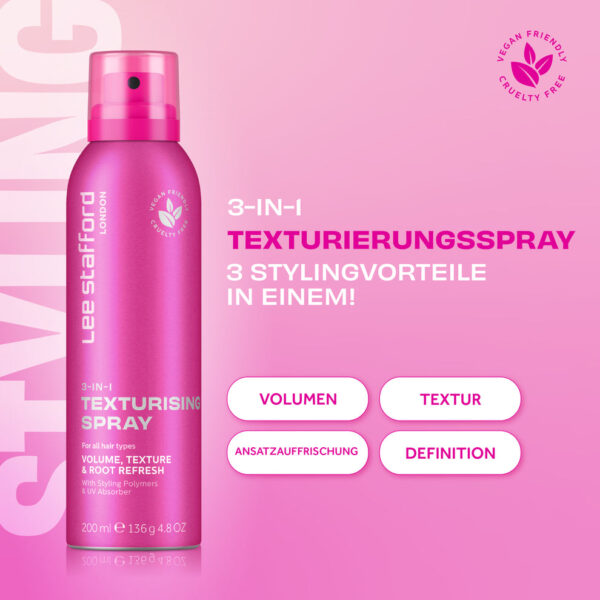 LEE STAFFORD 3-In-1 Texturizing Spray 200ml رذاذ 3 في 1 لإضفاء ملمس على الشعر - Image 3