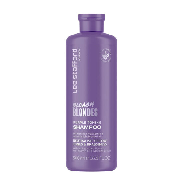LEE STAFFORD Bleach Blondes Purple Toning Shampoo 500ml شامبو بليتش بلوندز البنفسجي لتلوين الشعر