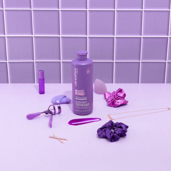 LEE STAFFORD Bleach Blondes Purple Toning Shampoo 500ml شامبو بليتش بلوندز البنفسجي لتلوين الشعر - Image 2