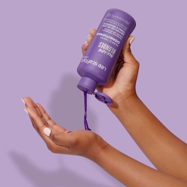 LEE STAFFORD Bleach Blondes Purple Toning Conditioner 500ml بلسم بليتش بلوندز البنفسجي لتلوين الشعر - Image 4