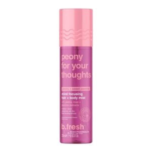 B.fresh peony for your thoughts mind focusing hair + body mist مست معطر للشعر والجسم