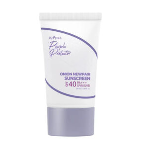 ISNTREE purple protector onion newpair sunscreen 40+ SPF كريم واقي الشمس بالبصل من ازنتري
