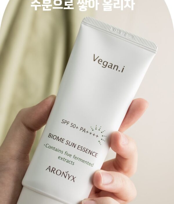 ARONYX Vegan.i Biome Sun Essence spf50 واقي حماية من اشعة الشمس - Image 3