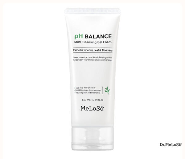 MeLoSo Cleansing foam for face with camellia and aloe extract / pH Balance  رغوة تنظيف الوجه من ميلوسو بخلاصة الكاميليا والصبار
