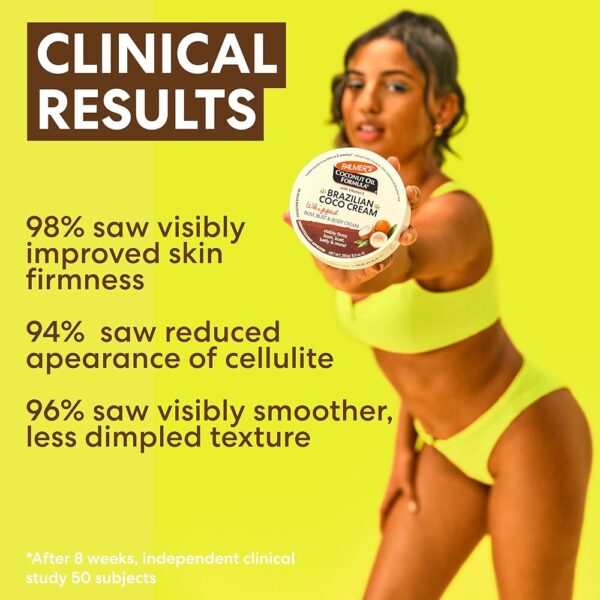 Palmer's Coconut Oil Formula Brazilian Coco Cream with Vitamin E, 8.8 Fl Oz كريم جوز الهند البرازيلي بتركيبة زيت جوز الهند من بالمرز مع فيتامين E - Image 5