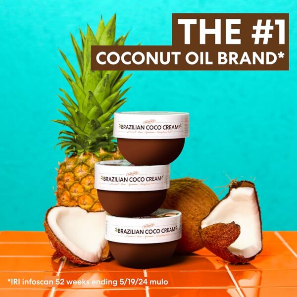 Palmer's Coconut Oil Formula Brazilian Coco Cream with Vitamin E, 8.8 Fl Oz كريم جوز الهند البرازيلي بتركيبة زيت جوز الهند من بالمرز مع فيتامين E - Image 7