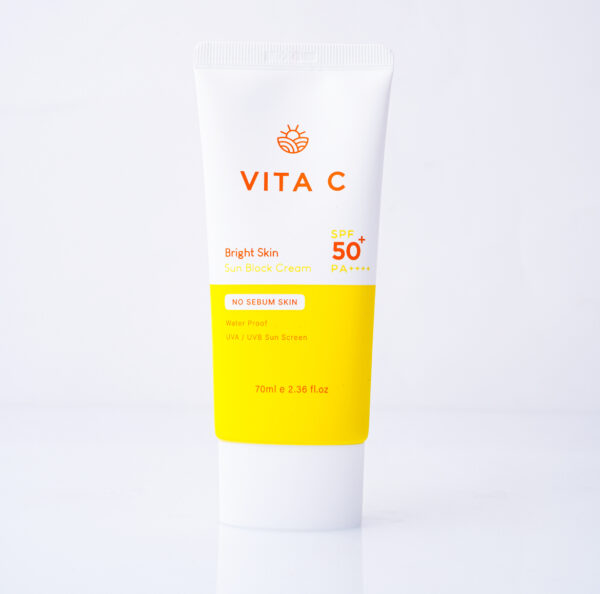 Melody VITA C Bright Skin Sun Block Cream SPF 50+ | PA++++ واقي حماية من الشمس بفايتمن سي