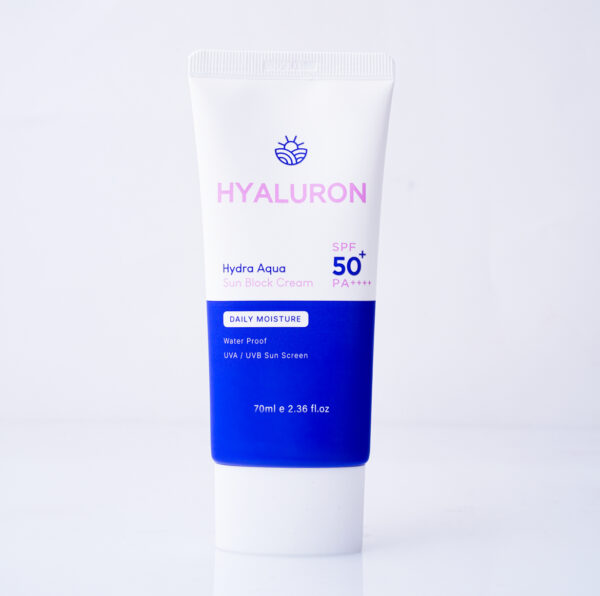 Melody Melody HYALURON Hydra Aqua Sun Block Cream SPF 50+ | PA++++  واقي حماية من الشمس مرطب