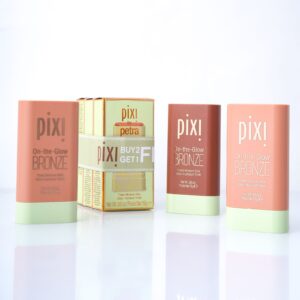 Pixi On The Glow Bronze Tinted Moisturizer Stick Bronzer×3 بكسي مجموعة برونزر