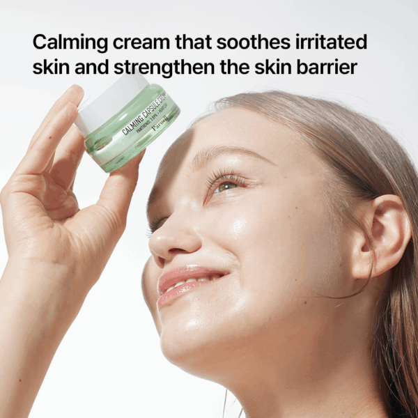 Parnell Panthenol 3.89 Heartleaf Calming Capsule Cream 50ml كريم تهدئة البشرة - Image 2