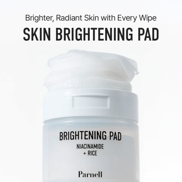 Parnell Niacinamide 1.56 Rice Brightening Pad (80pads) بادات تفتيح البشرة بالارز - Image 2