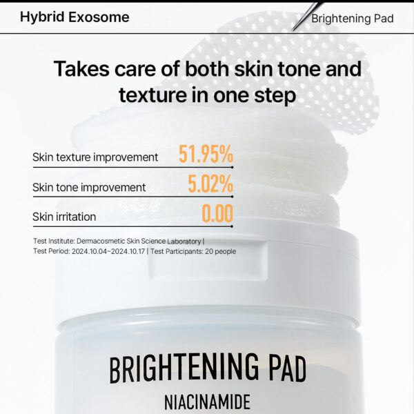 Parnell Niacinamide 1.56 Rice Brightening Pad (80pads) بادات تفتيح البشرة بالارز - Image 3