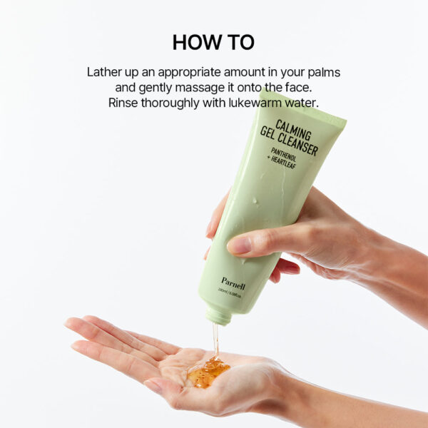 Parnell Panthenol Heartleaf Calming Gel Cleanser 180ml جل بانثينول هارتليف المنظف المهدئ - Image 6