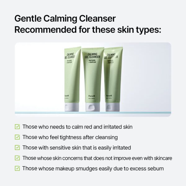 Parnell Panthenol Heartleaf Calming Gel Cleanser 180ml جل بانثينول هارتليف المنظف المهدئ - Image 7