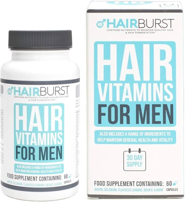 Hairburst Hair Vitamins for Men فيتامينات الشعر هيربرست للرجال - Image 2