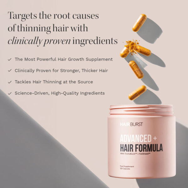 Hairburst Advanced+ Hair Formula مكمل لنمو الشعر - Image 6