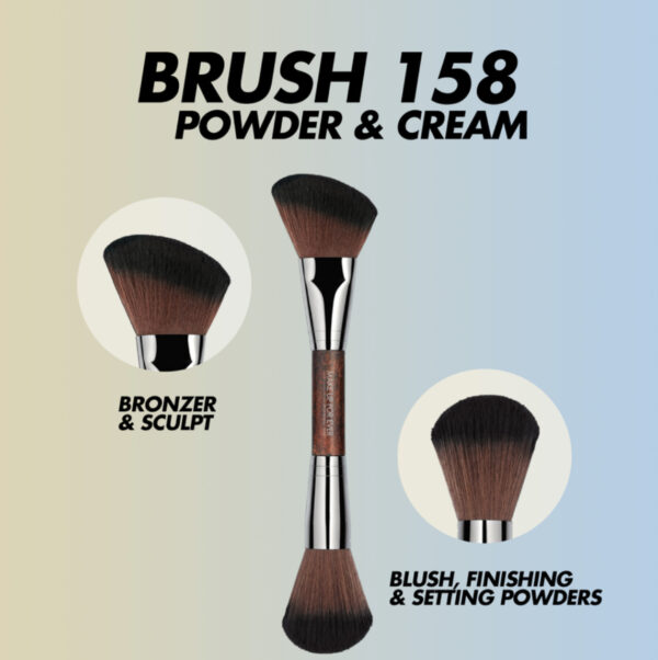 MAKE UP FOR EVER DOUBLE-ENDED SCULPTING BRUSH - 158 ميك اب فور ايفر فرشاة بنهايتين - Image 2