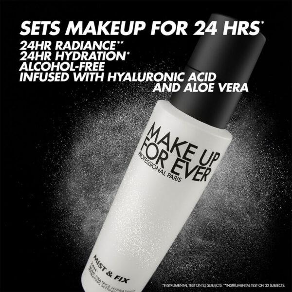 MAKE UP FOR EVER MIST & FIX 24HR HYDRATING SETTING SPRAY 100 ml مثبت مكياج مرطب - Image 2