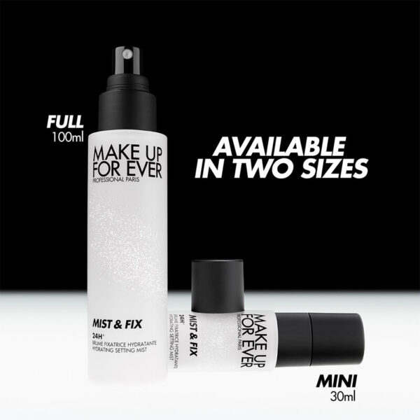 MAKE UP FOR EVER MIST & FIX 24HR HYDRATING SETTING SPRAY 100 ml مثبت مكياج مرطب - Image 5
