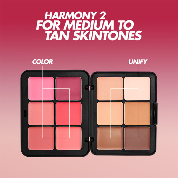 MAKE UP FOR EVER HD Skin Face Essentials Palette-Harmony 2 - Medium باليت متكامل للبشرة - Image 4