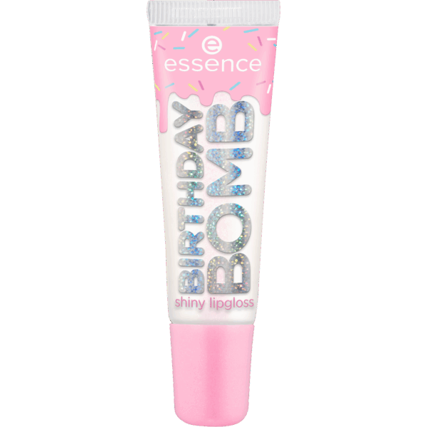ESSENCE BIRTHDAY BOMB shiny lipgloss أسنس كلوس ملمع للشفاه