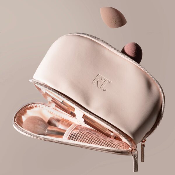 Real Techniques New Nudes Uncovered Bag ريل تكنيك حقيبة لحفظ فرش المكياج - Image 5