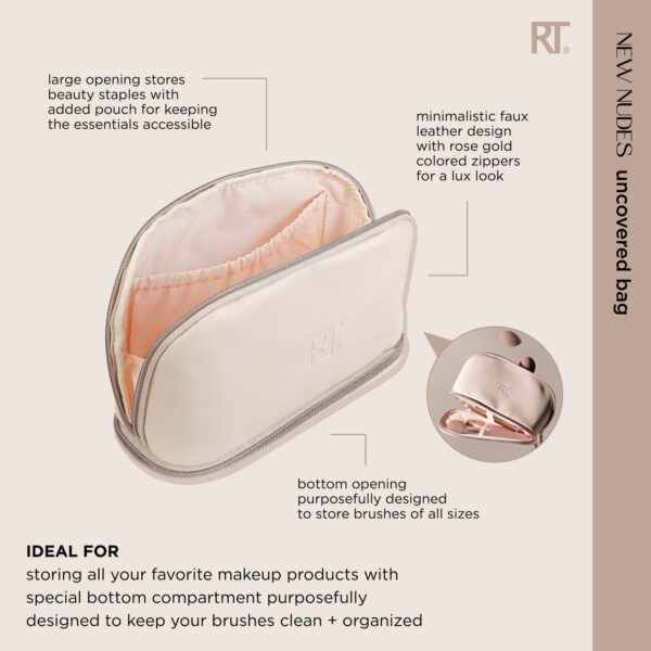 Real Techniques New Nudes Uncovered Bag ريل تكنيك حقيبة لحفظ فرش المكياج - Image 7