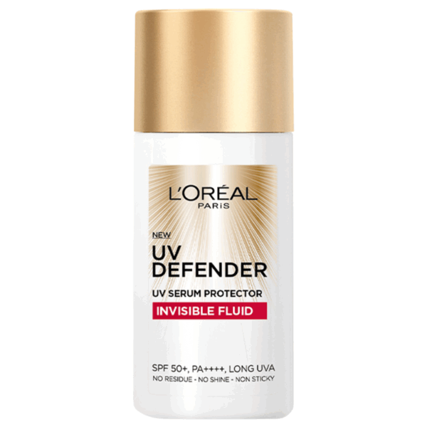 LOREAL PARIS UV Defender Serum Protector Invisible Resist Sunscreen SPF50+ PA++++لوريال سيروم واقي من الأشعة فوق البنفسجية غير مرئي مقاوم للشمس - Image 2
