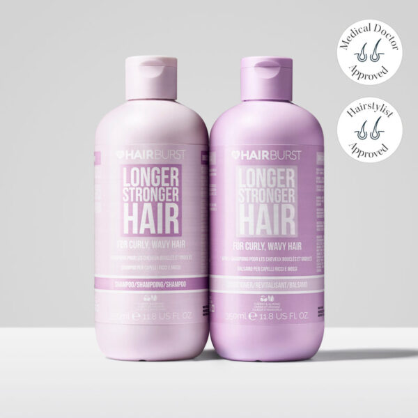 HAIR BURST Shampoo & Conditioner for Curly and Wavy Hair مجموعة العناية بالشعر المجعد