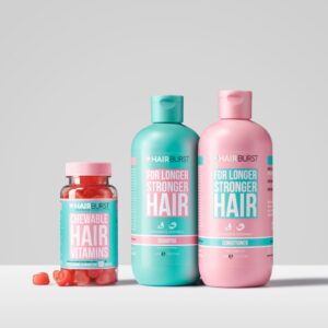 HAIR BURST The Chewable Hair Growth Bundle مجموعة نمو الشعر المحفزة للفروة
