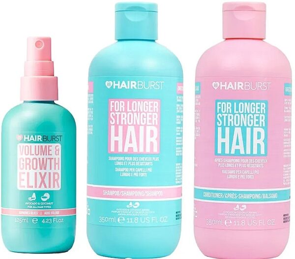 HAIR BURST Longer, Stronger Hair Trio مجموعة معالجة للشعر - Image 3