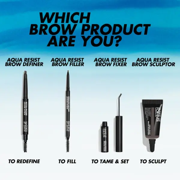 MAKE UP FOR EVER Aqua Resist Brow Filler قلم تحديد الحواجب المبتكر - Image 4