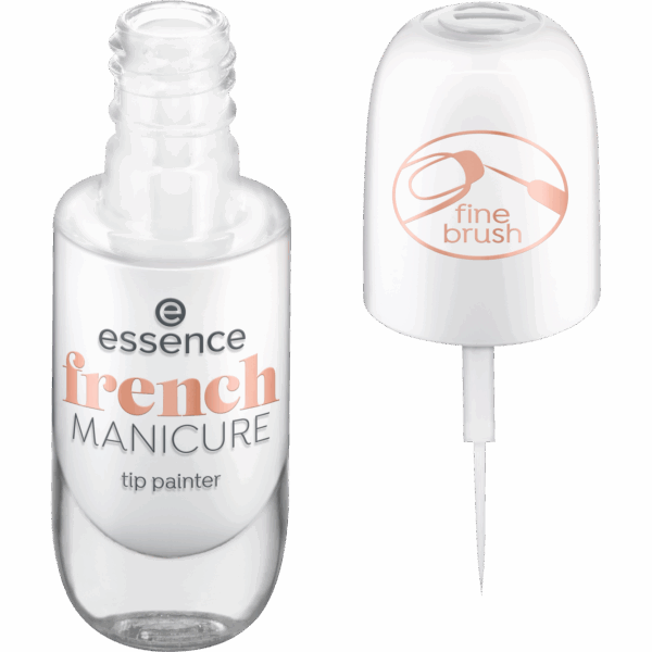 ESSENCE french MANICURE tip painterطلاء أبيض بفرشاة طويلة - Image 2
