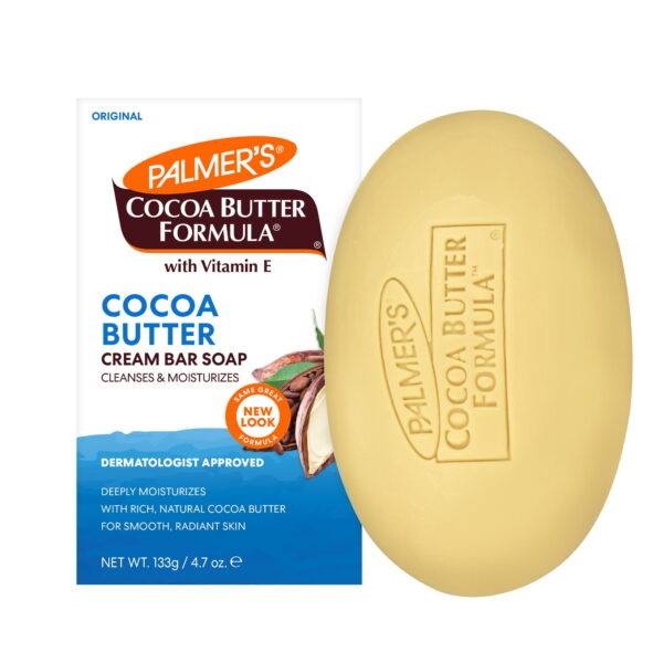 Palmer's Cocoa Butter Formula with Vitamin E, Daily Skin Therapy Cream Soap تركيبة زبدة الكاكاو من بالمرز مع فيتامين هـ، صابون كريم العلاج اليومي للبشر
