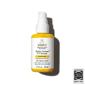 KIEHL'S Better Screen™ UV Serum SPF 50+ Facial Sunscreen with Collagen Peptide 50ml كيلز سيروم واقي من أشعة الشمس