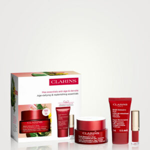 CLARINS Super Restorative Collection - Age-Defying & Replenishing Essentials كلارنس مجموعة هدايا