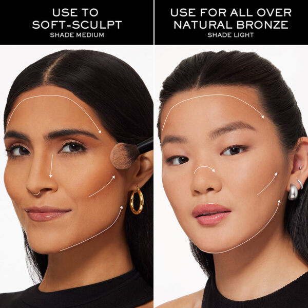 LANCÔME TEINT IDOLE ULTRA WEAR SKIN TRANSFORMING POWDER BRONZER 05 Tan لانكوم برونزر باودر - Image 4