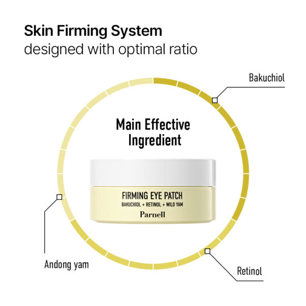 Parnell Parnell BAKUCHIOL RETINOL WILD YAM FIRMING EYE PATCH رقعة بارنيل لشدّ منطقة العين - Image 5