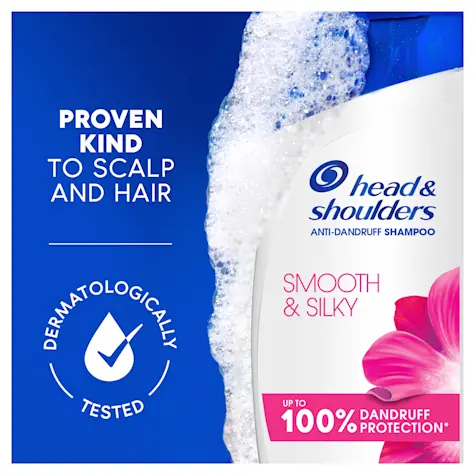 HEAD & SHOULDERS SMOOTH & SILKY SHAMPOO 400ml هيد أند شولدرز شامبو للشعر - Image 3