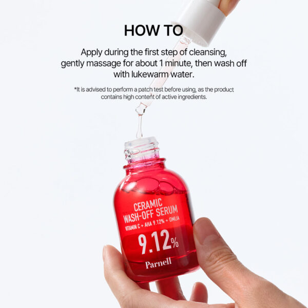 Parnell Aha 9.12 Omija Ceramic Wash-Off Serum 30ml سيروم قابل للغسل - Image 9