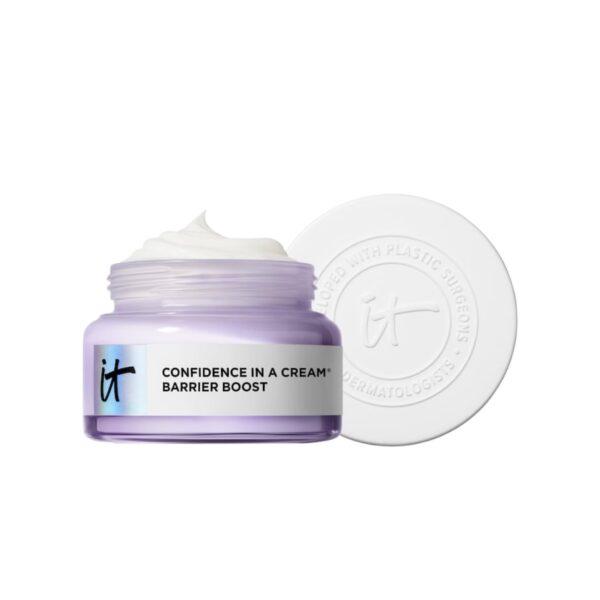 IT Cosmetics  Confidence in a Cream® Barrier Boost Skin Repair Daily Moisturizer مرطب يومي لإصلاح البشرة، معزز للحماية من علامات التقدم في السن