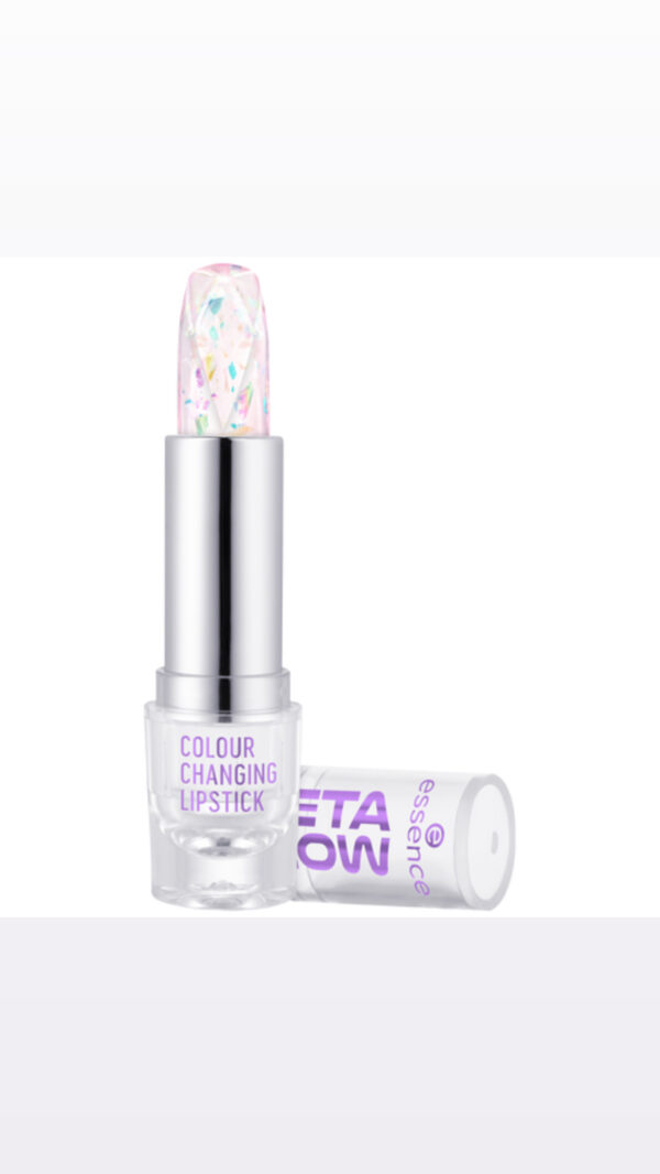 ESSENCE META GLOW COLOUR CHANGING LIPSTICK أحمر شفاه ميتا جلو متغير اللون